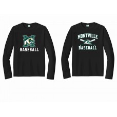 Montville Mustangs Baseball Long Sleeve Performance Tee